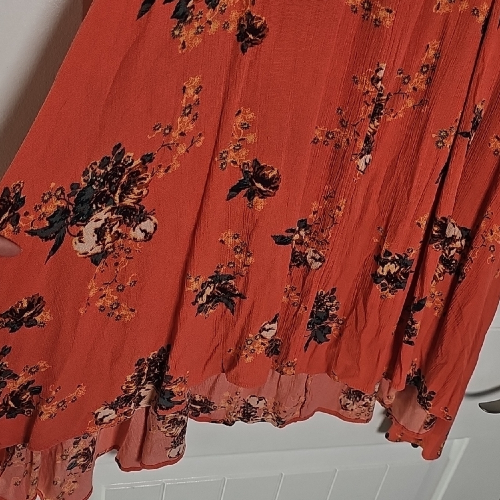 Free People XS Floral Boho Mini Dress - Picture 4 of 13